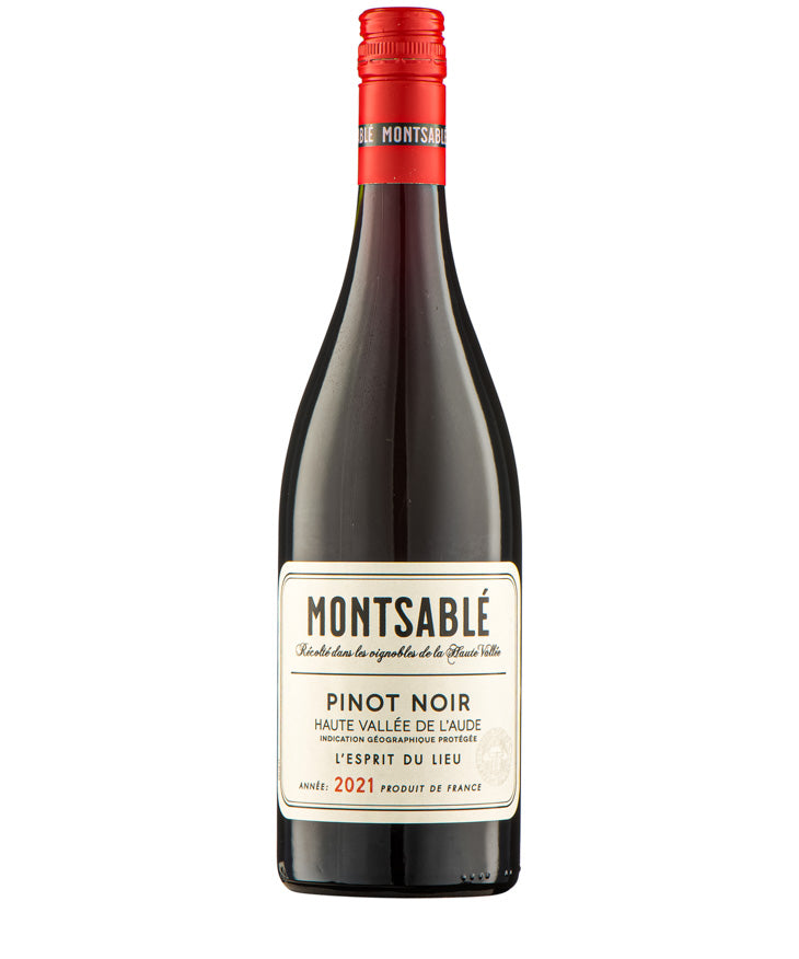 Montsable Pinot Noir IGP Pays D'Oc 2024 French red wine bottle image