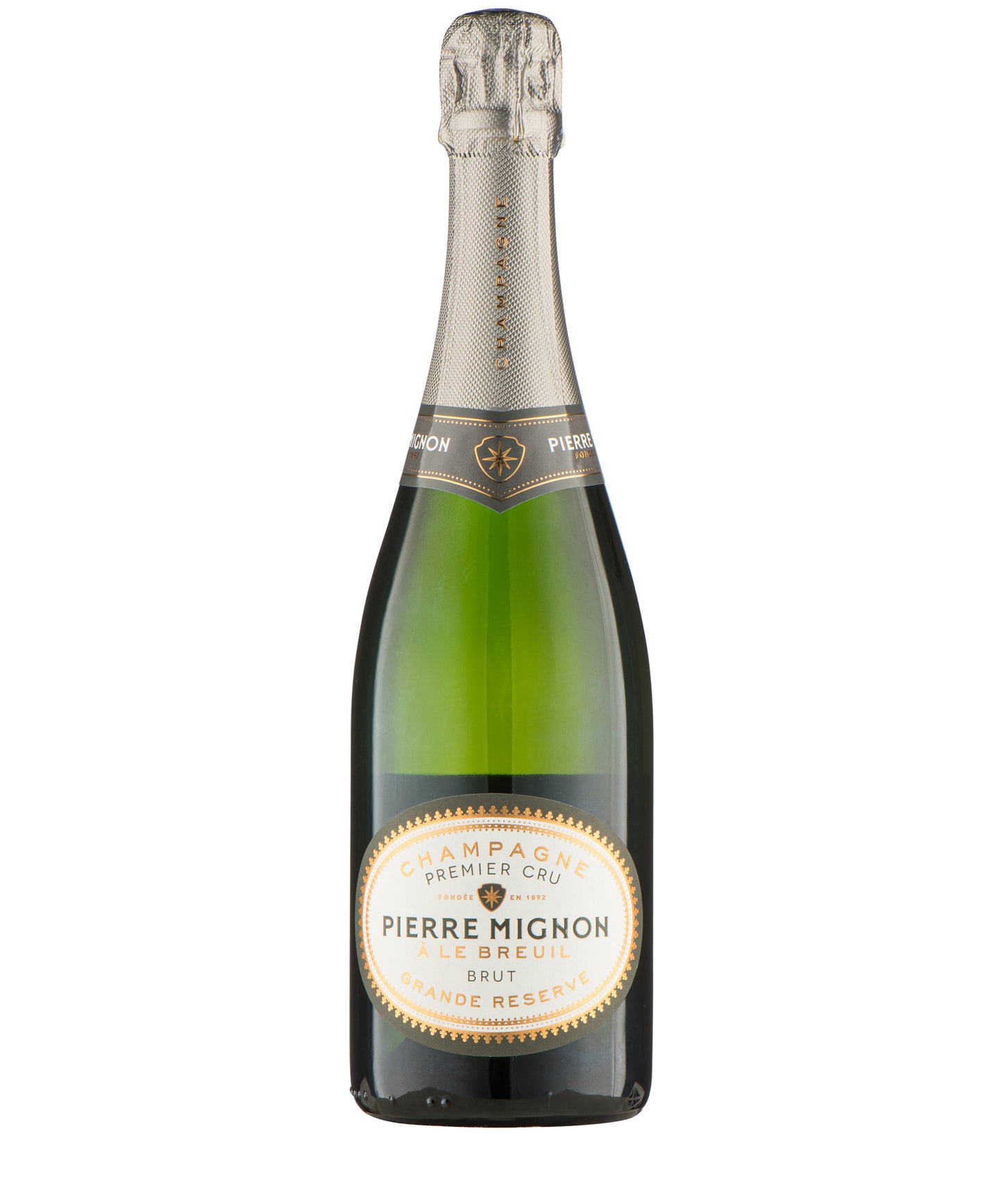 Pierre Mignon Grande Reserve Premier Cru Brut NV French sparkling wine – wine bottle image