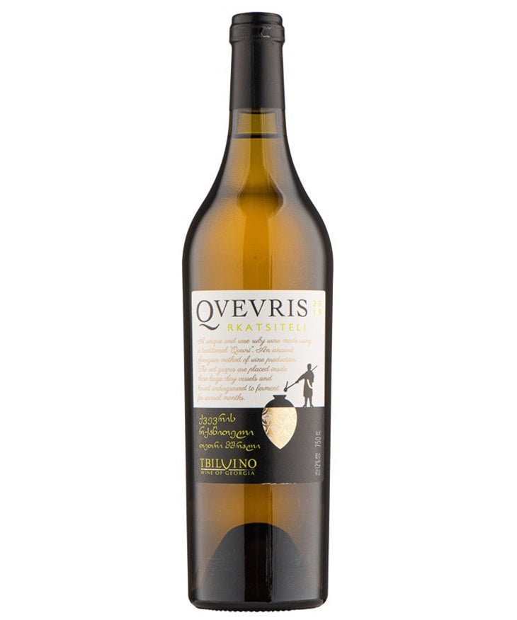 Tbilvino Qvevris Rkatsiteli 2022 orange wine from Georgia – wine bottle image
