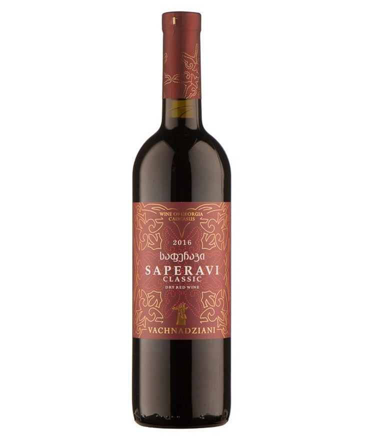 Vachnadziani Saperavi Classic 2020 red Georgian wine bottle image