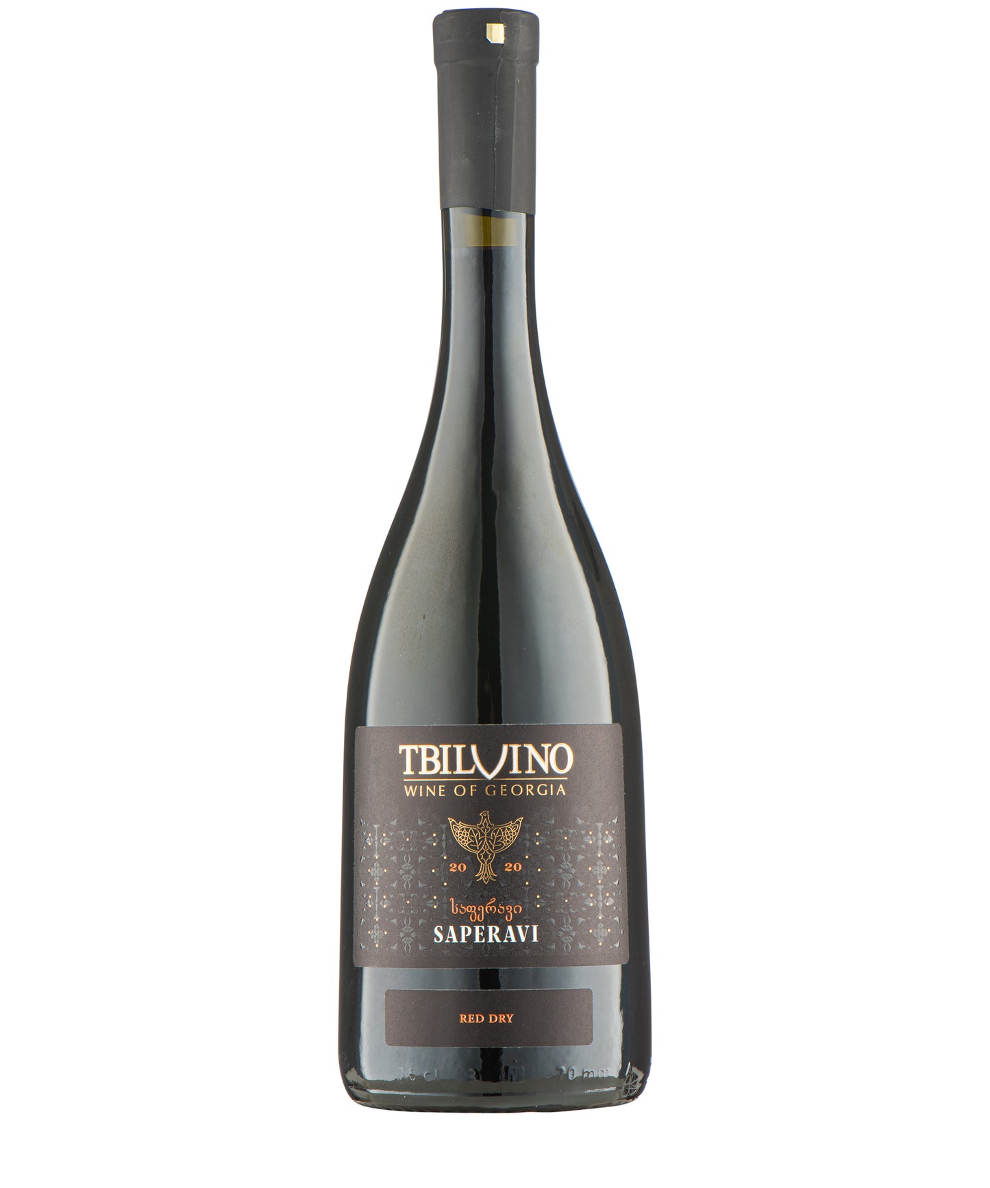 Tbilvino Saperavi 2023 red dry Georgian wine – wine bottle image