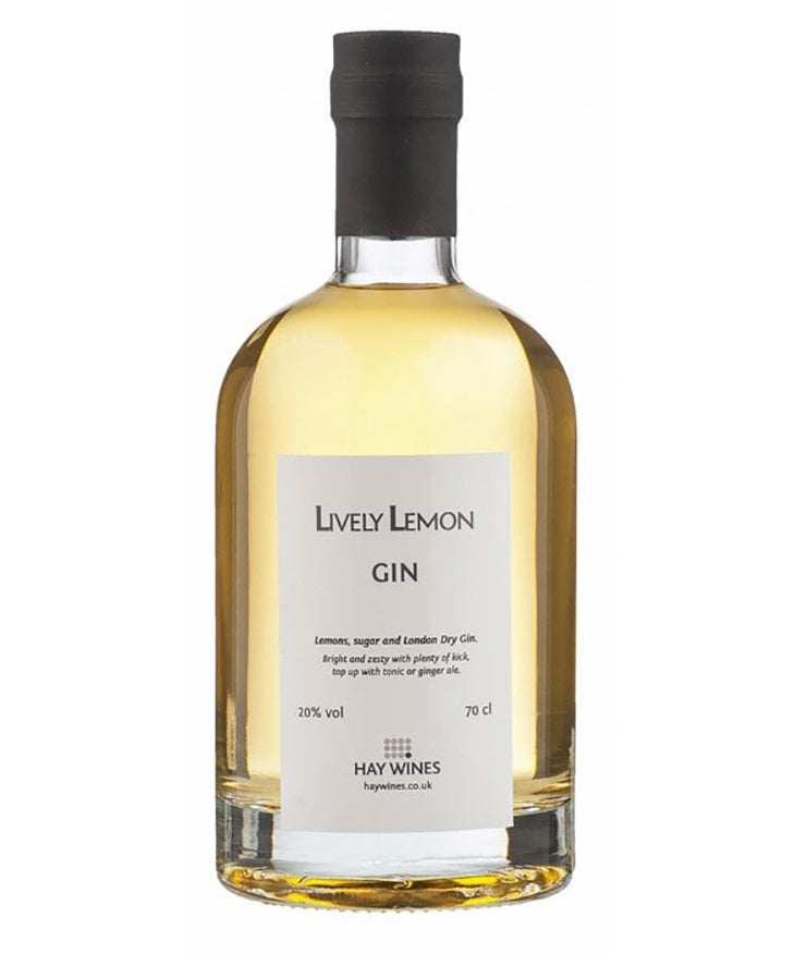 Lively Lemon Gin Liqueur lemon gin from England – spirit bottle image