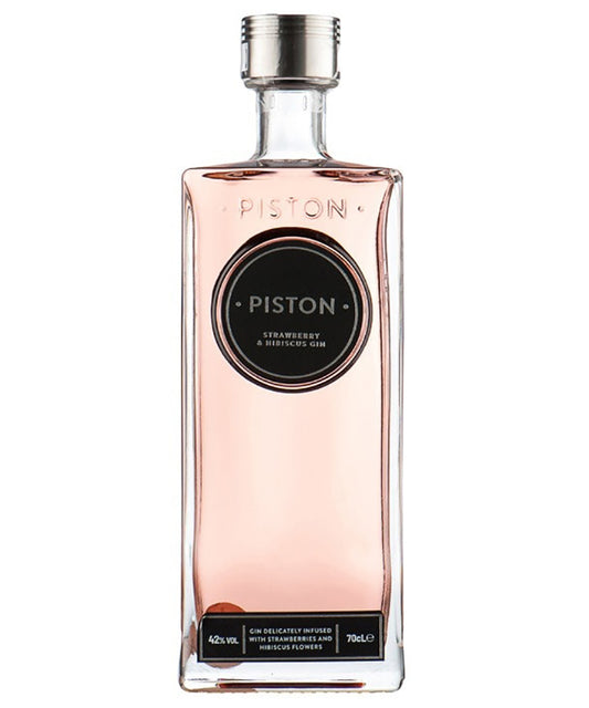 Piston Strawberry and Hibiscus Gin English spirit bottle image