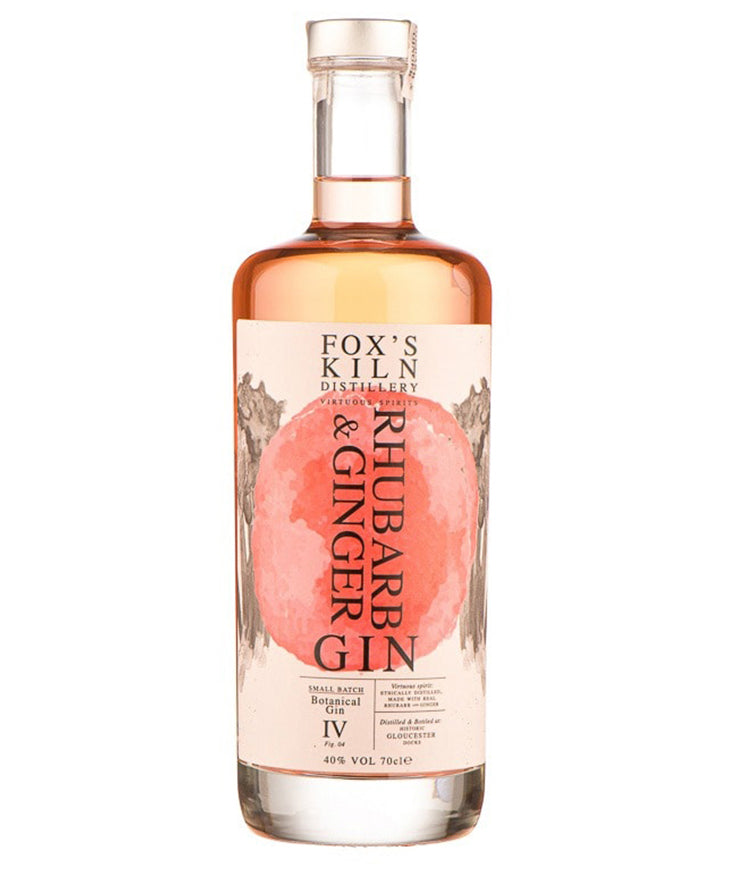 Fox Kiln Rhubarb & Ginger Gin English spirit bottle image