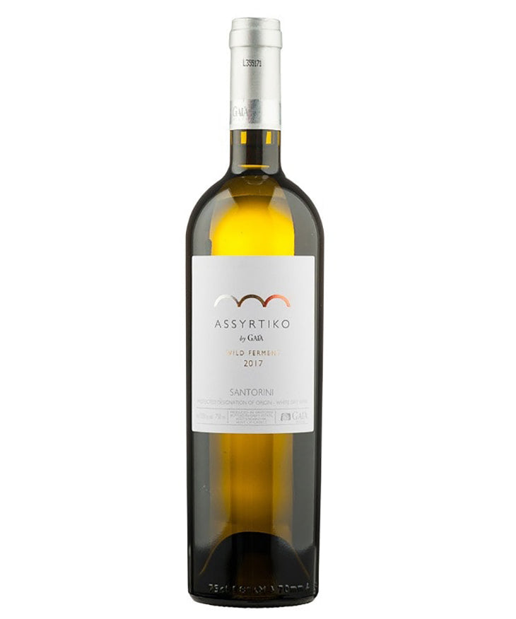 Gaia Wild Ferment Assyrtiko 2024 white Greek wine from Santorini – wine bottle image