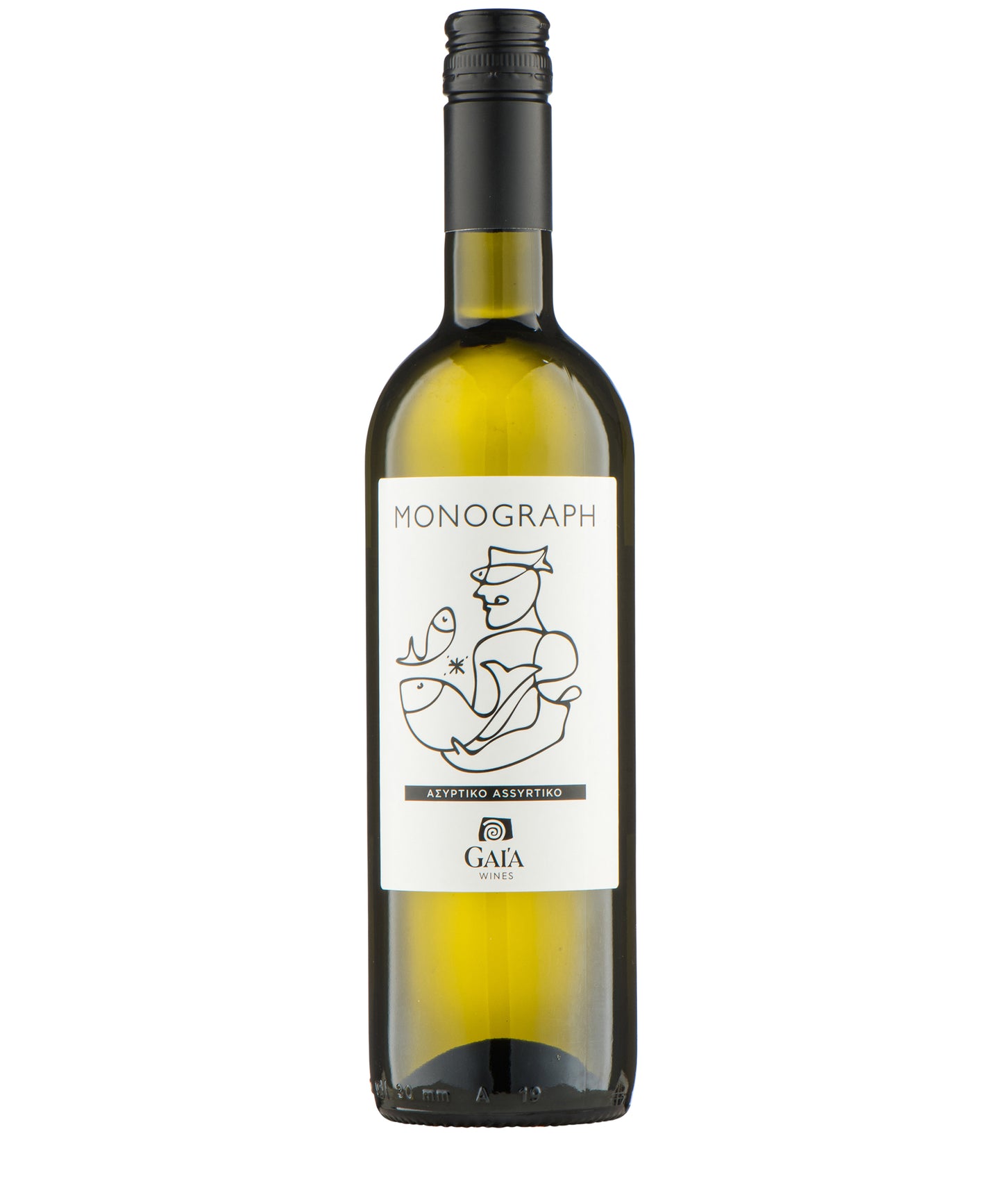 Gaia Monograph Assyrtiko 2024 Greek white wine bottle image