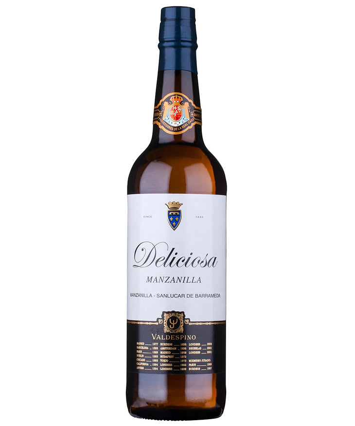 Valdespino Manzanilla Deliciosa Spanish fortified white wine – wine bottle image