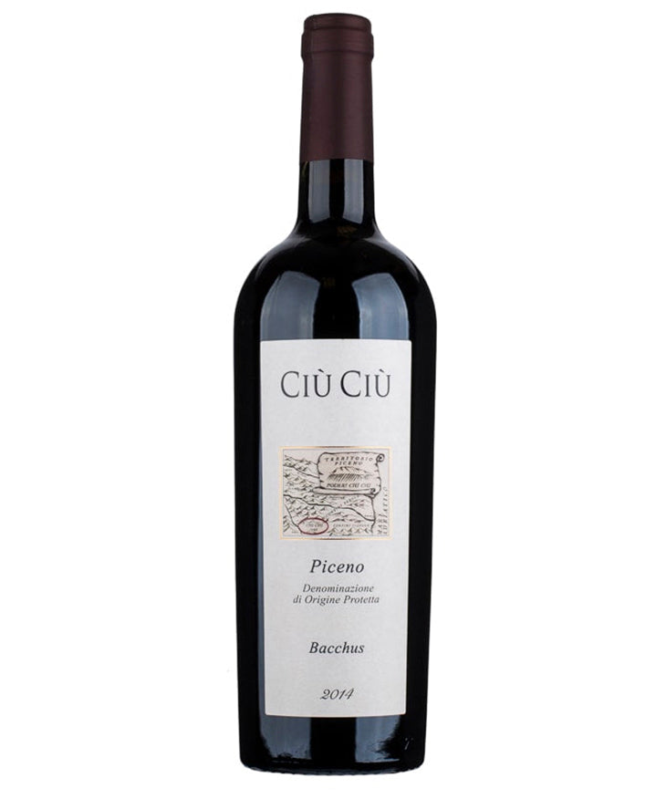 Ciu Ciu Rosso Piceno Bacchus 2024 Italian red wine from Marche – wine bottle image