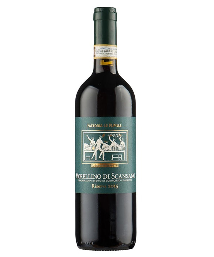 Fattoria Le Pupille Morellino di Scansano Riserva 2020 Italian red wine bottle image