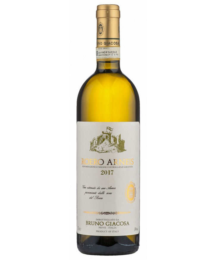 Bruno Giacosa Roero Arneis 2017 Italian white wine bottle image