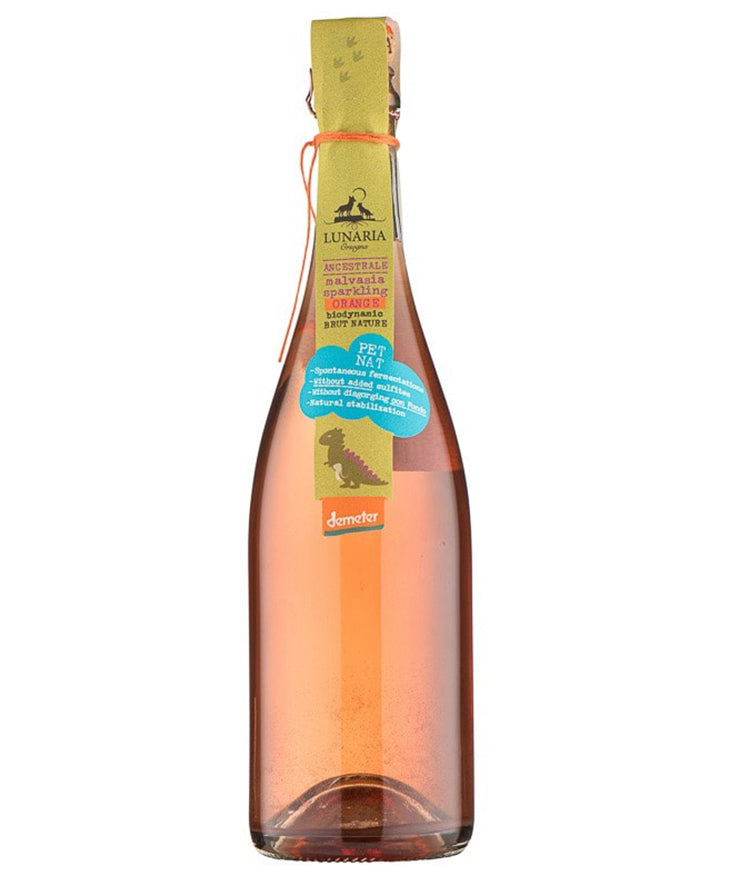 Lunaria Pet Nat Sparkling Malvasia Orange Wine 2023 Italian orange sparkling wine – wine bottle image