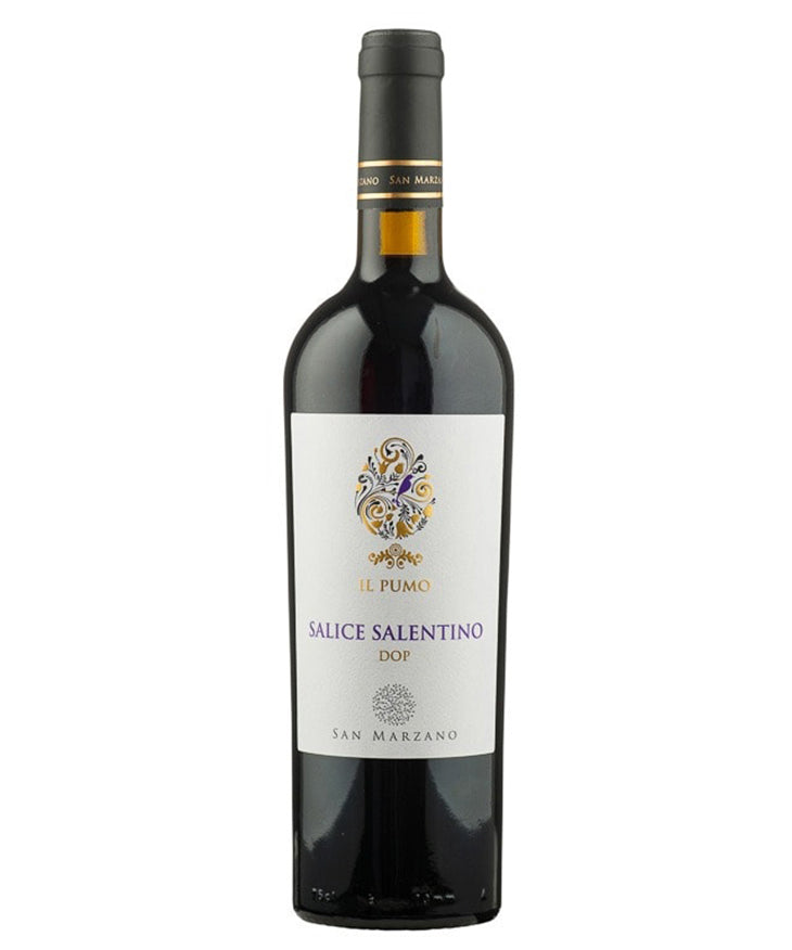 San Marzano Il Pumo Salice Salentino 2021 Italian red wine – wine bottle image
