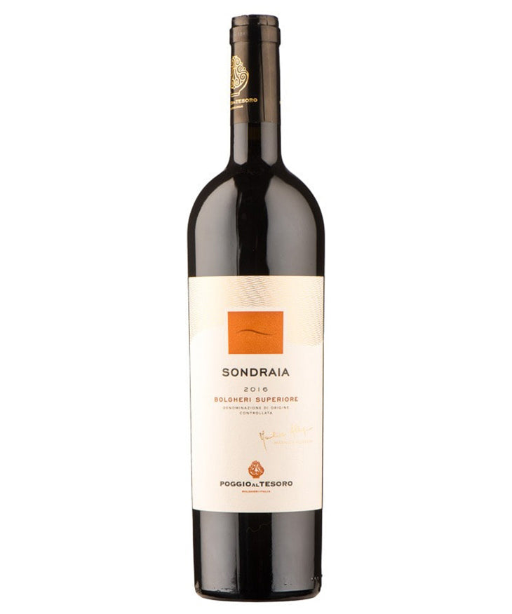 Poggio Al Tesoro Sondraia Bolgheri Superiore 2019 red Italian wine bottle image