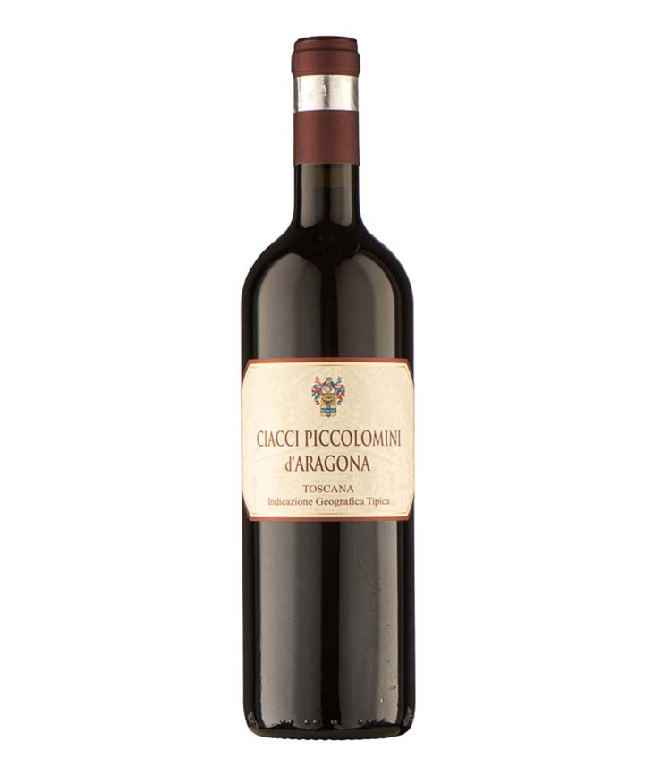 Ciacci Piccolomini d'Aragona Toscana Rosso 2024 Italian red wine bottle image