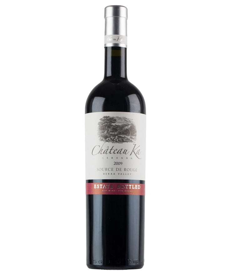 Chateau Ka Source de Rouge 2009 red Lebanese wine from Bekaa Valley – wine bottle image