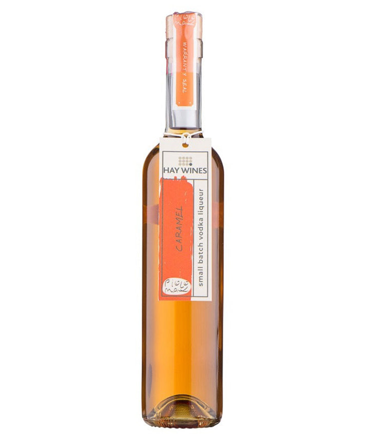 Hay Wines Caramel Vodka Liqueur 50cl Italian caramel vodka liqueur – spirit bottle image