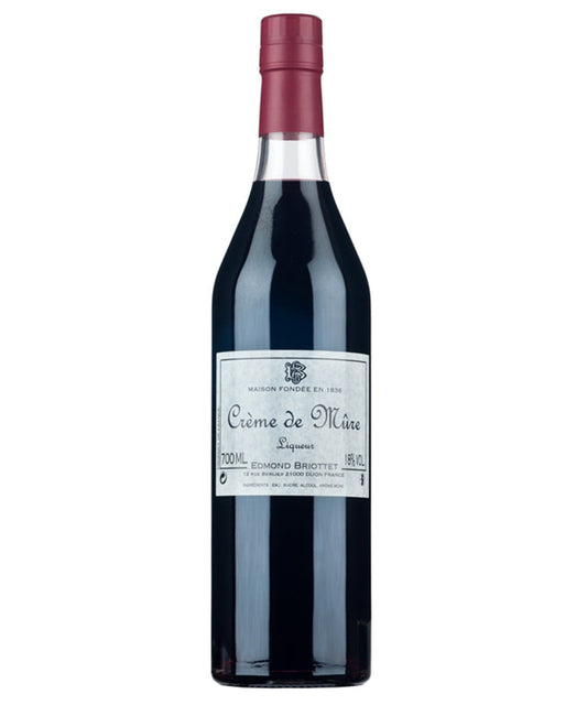 Creme de Mure Briottet French blackberry liqueur 18% ABV – spirit bottle image