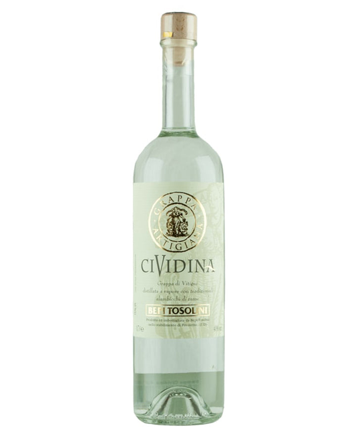 Bepi Tosolini Grappa Cividina Italian grappa spirit bottle image