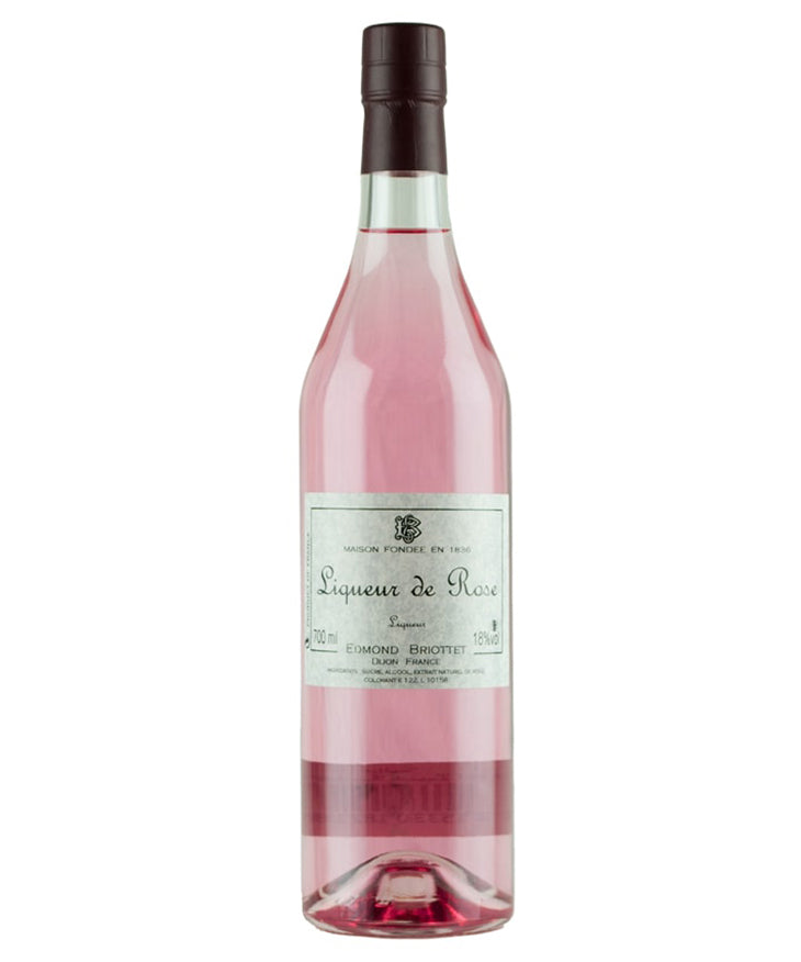 Liqueur de Rose Briottet French rose liqueur bottle – spirit bottle image