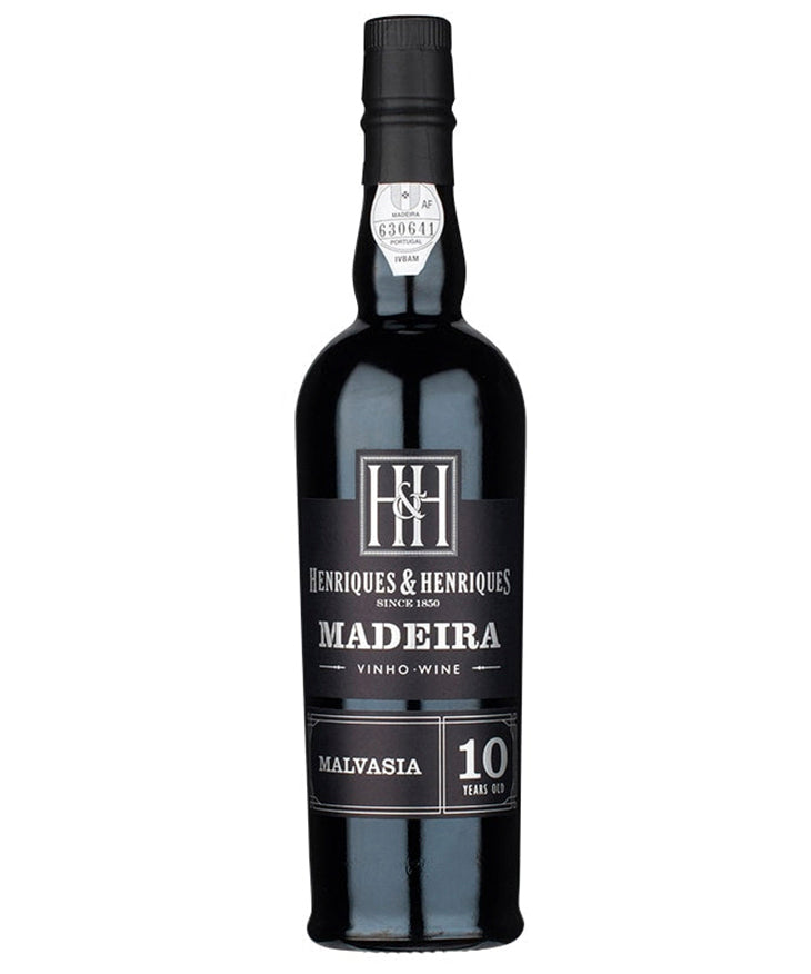 Henriques & Henriques Madeira 10 Year Old Malvasia Portuguese fortified wine 50cl – wine bottle image