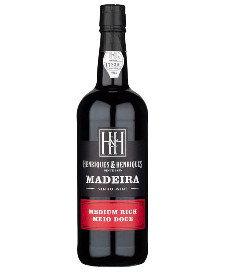 Henriques and Henriques Madeira 3 Year Old Medium Rich Portuguese fortified wine bottle image