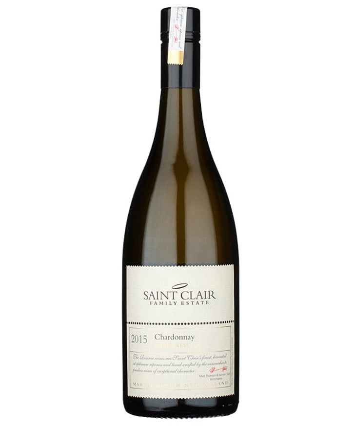 Saint Clair Omaka Reserve Chardonnay 2024 New Zealand white wine – wine bottle image