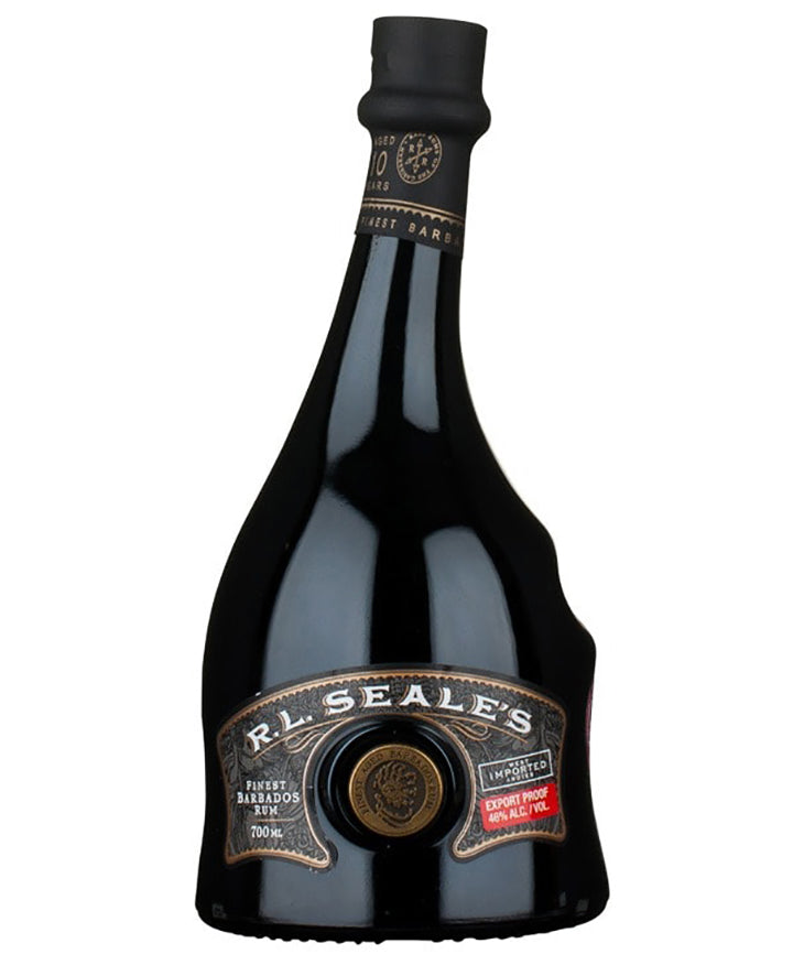 R.L Seale's 10YO Barbados Rum dark bottle from Barbados aged 10 years – spirit bottle image