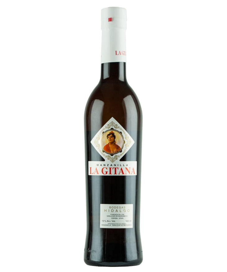 Hildago La Gitana Manzanilla 50cl fortified white Spanish wine from Andalucia – wine bottle image