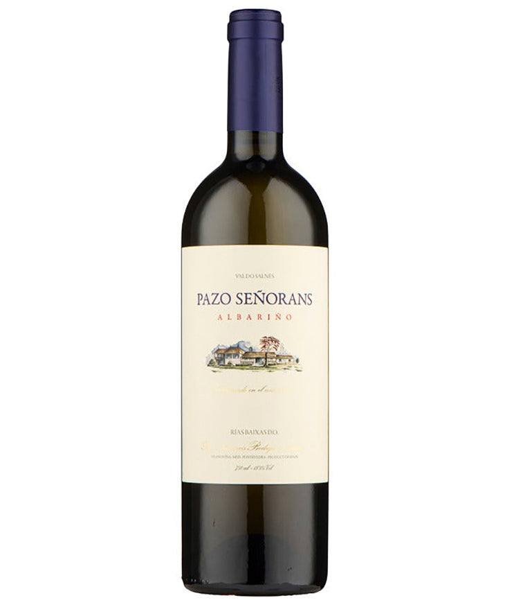 Pazo Senorans Albarino 2024 white Spanish wine bottle image