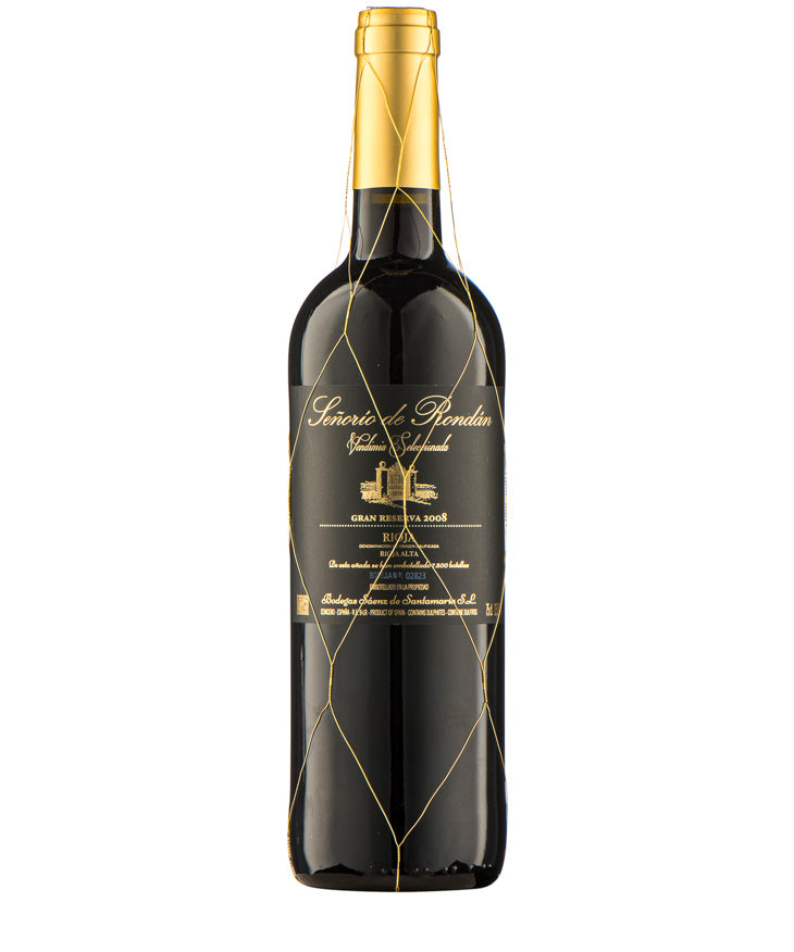 Sáenz de Santamaría Señorío de Rondan Rioja Gran Reserva 2008 red Spanish wine – wine bottle image
