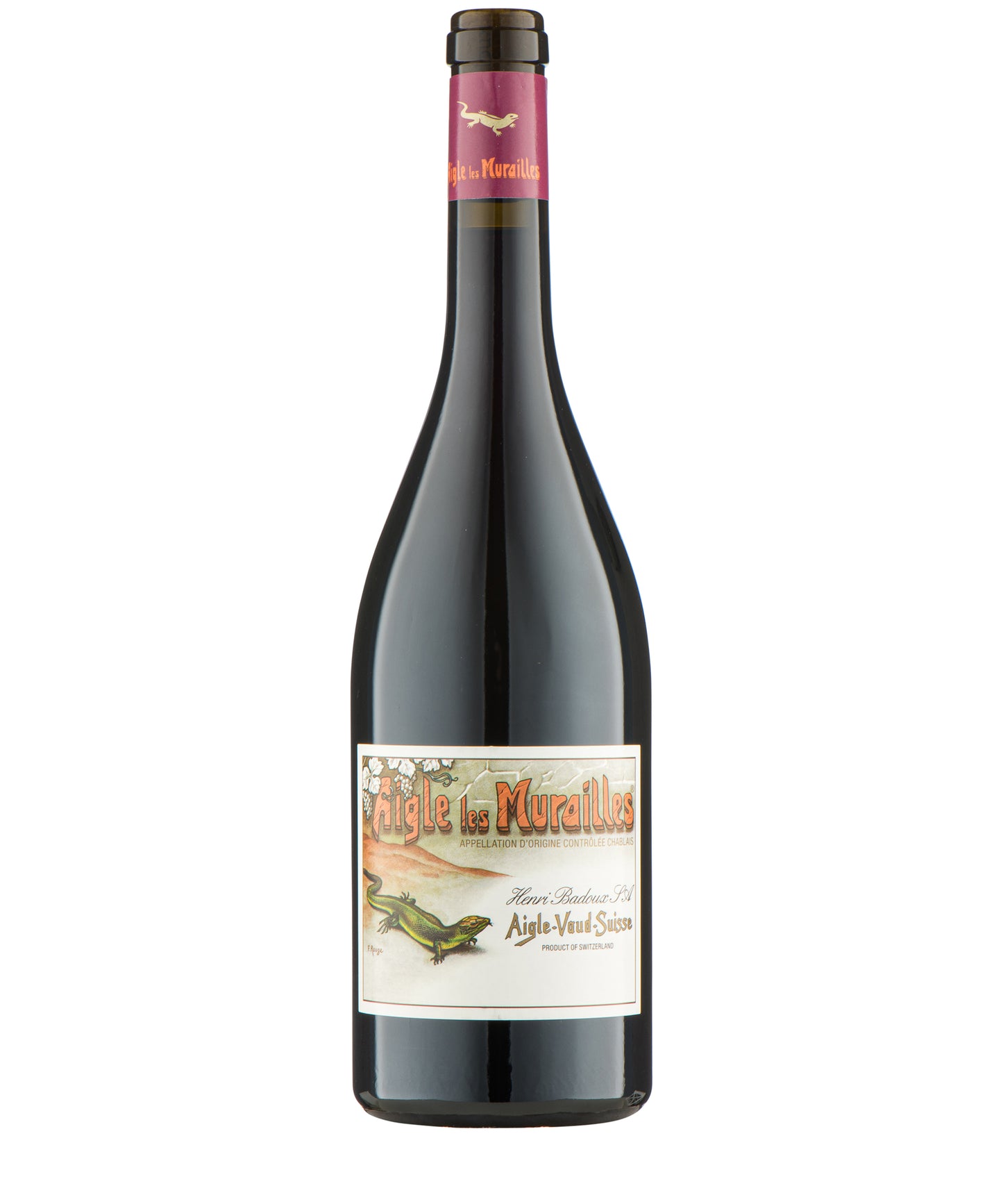 Aigle les Murailles Pinot Noir Rouge 2022 red Swiss wine bottle image