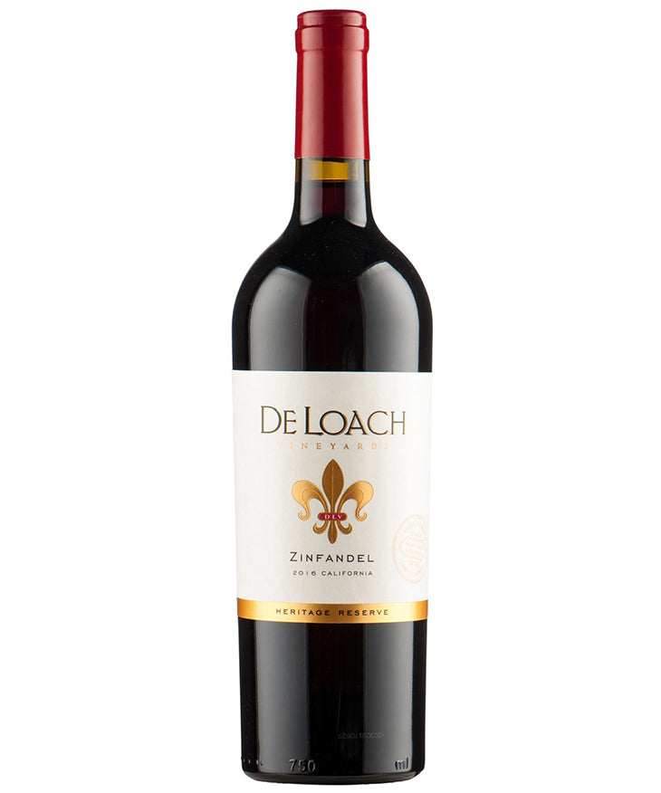 De Loach Heritage Reserve Zinfandel 2022 red California wine – wine bottle image