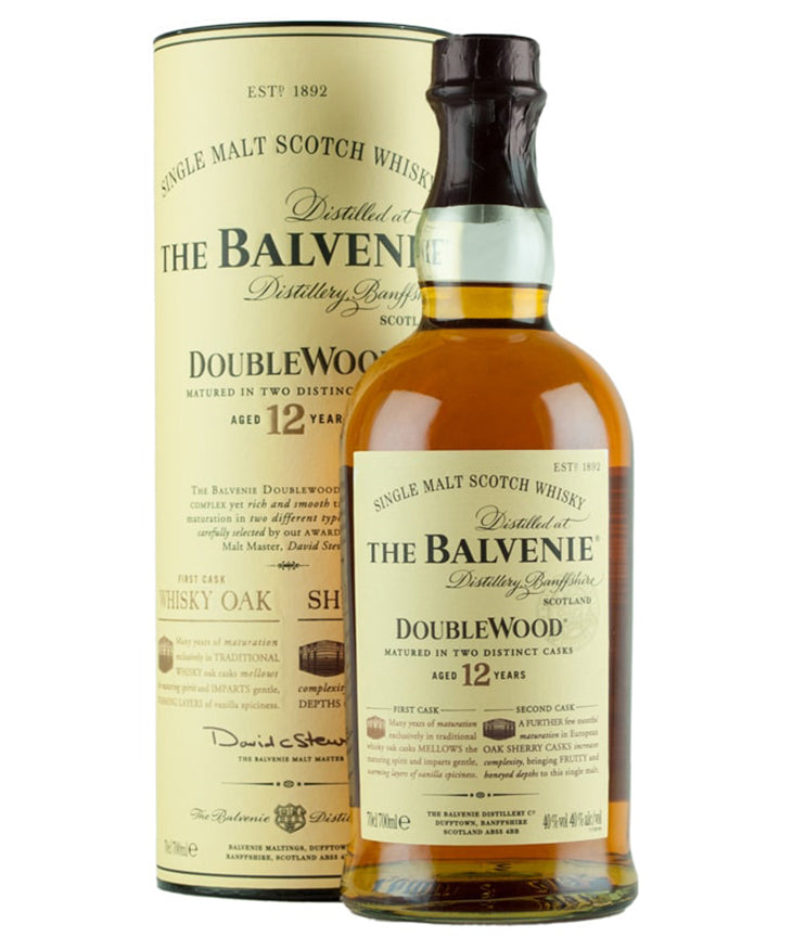 Balvenie Doublewood 12 Year Old Single Malt Whisky Scotch from Scotland – spirit bottle image