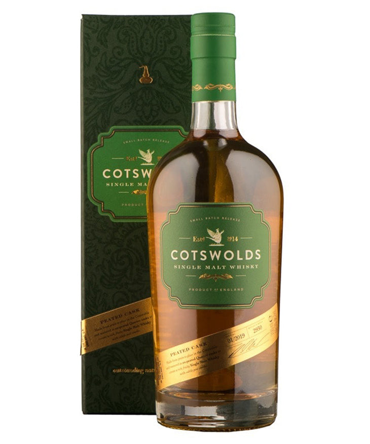 Cotswolds Peated Cask Single Malt Whisky English spirit bottle image