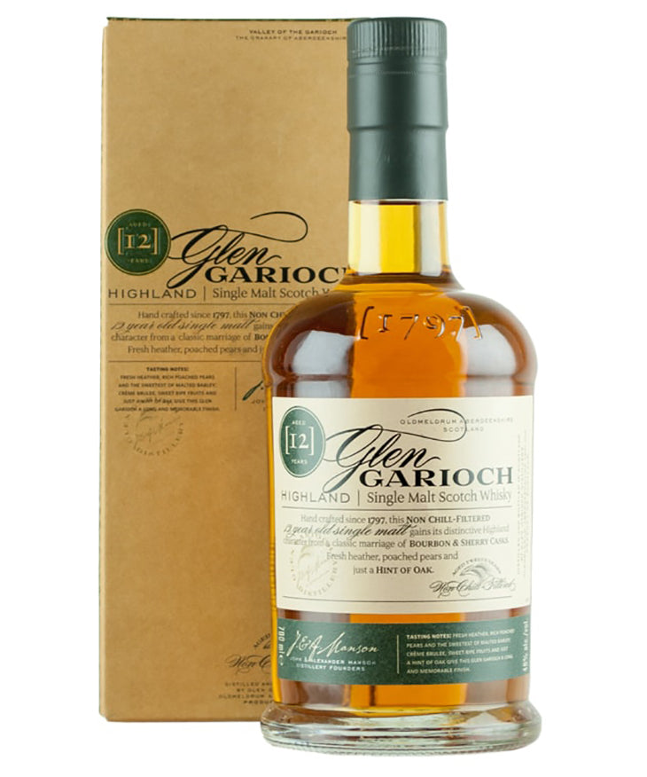 Glen Garioch 12 Year Old Single Malt Whisky Highland Scotland spirit bottle image