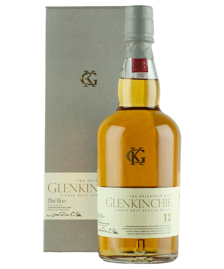 Glenkinchie 12 Year Old Single Malt Scotch whisky from Scotland – spirit bottle image