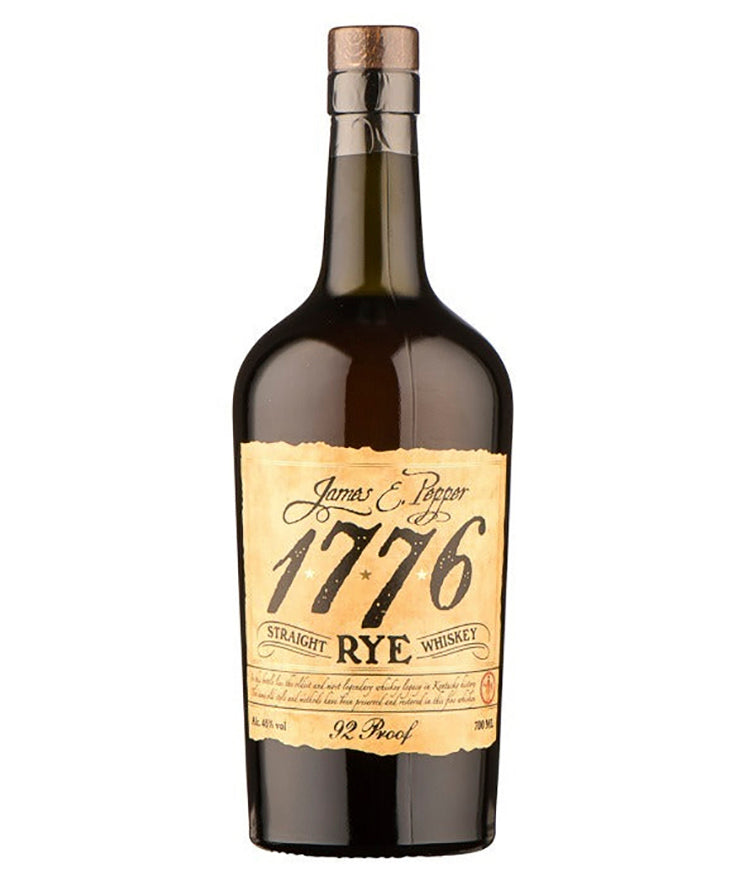 James E. Pepper 1776 Rye Whiskey American spirit bottle image