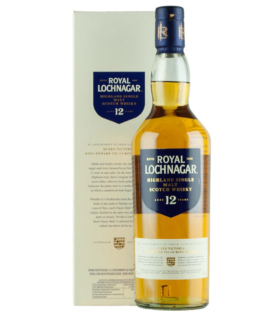 Royal Lochnagar 12 Year Old Single Malt Whisky Scottish Highland spirit bottle image