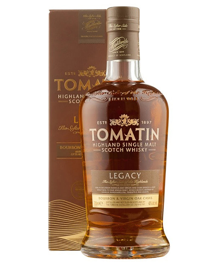 Tomatin Legacy Single Malt Whisky Highland Scotch spirit bottle image