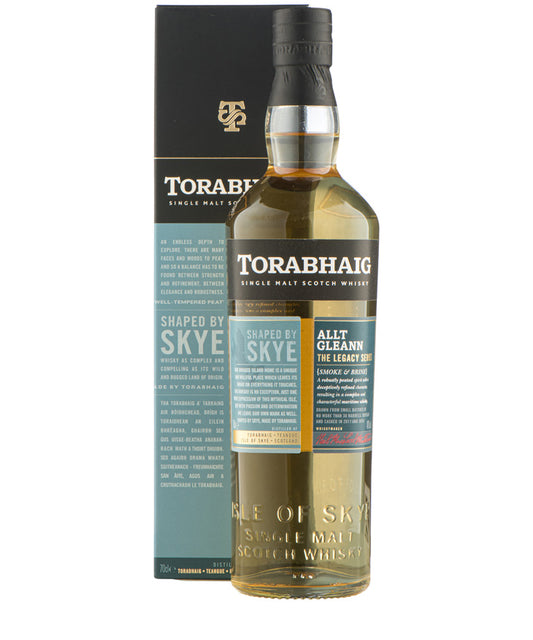 Torabhaig Allt Gleann single malt Scotch whisky Isle of Skye spirit bottle image
