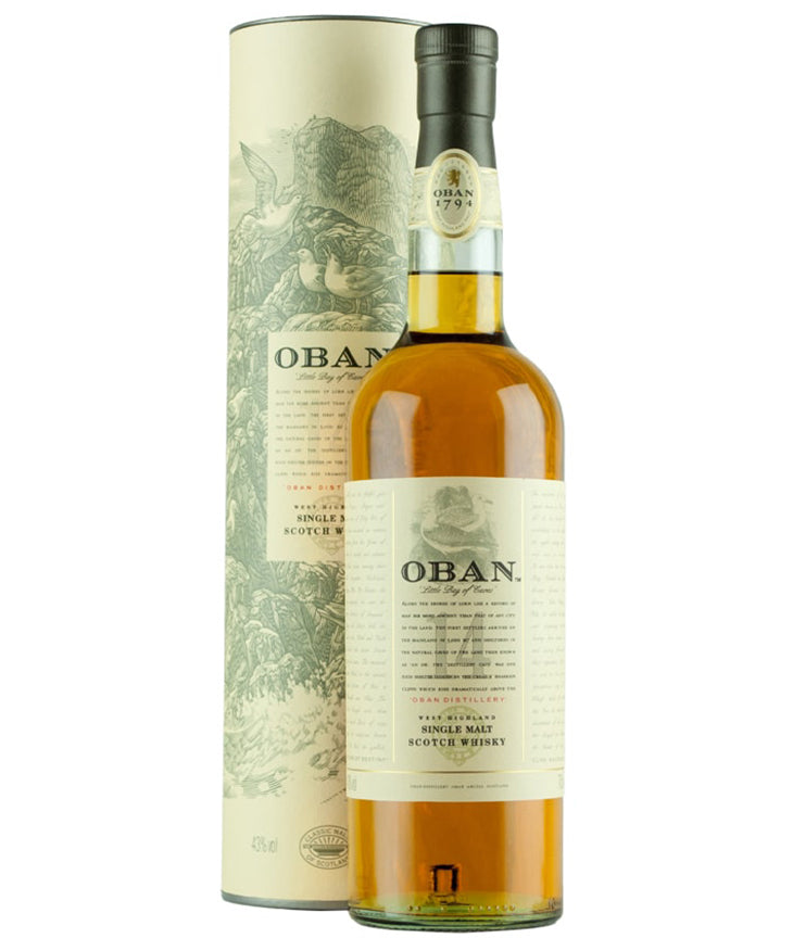 Oban 14 Year Old Single Malt Scotch whisky from Scotland – spirit bottle image
