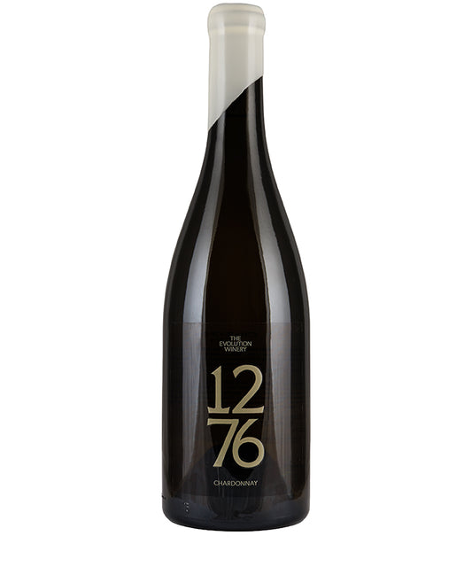 Haygrove Evolution 1276 Chardonnay 2024 bottle of fine barrel-aged English white wine in dark glass with elegant label