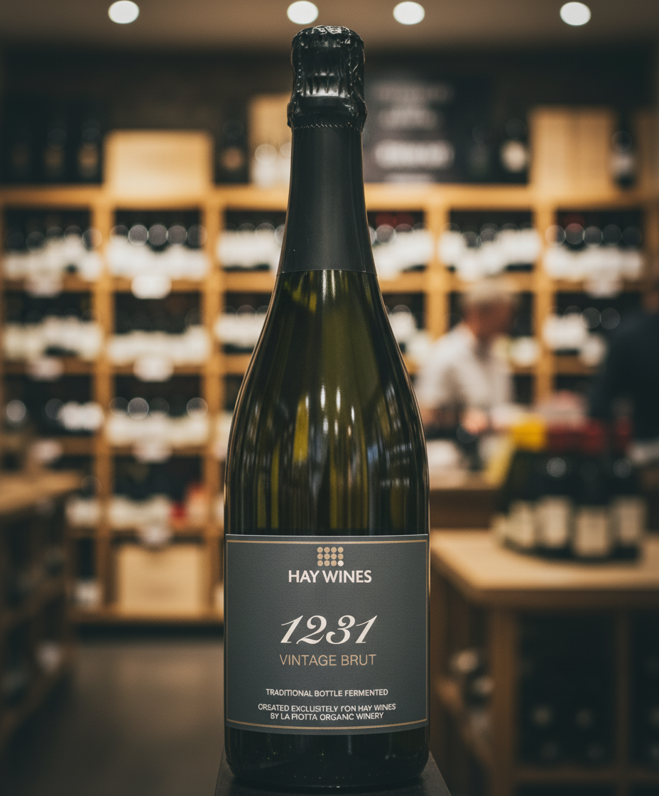 Hay Wines 1231 Vintage Brut 2020 La Piotta Italian sparkling wine – wine bottle image