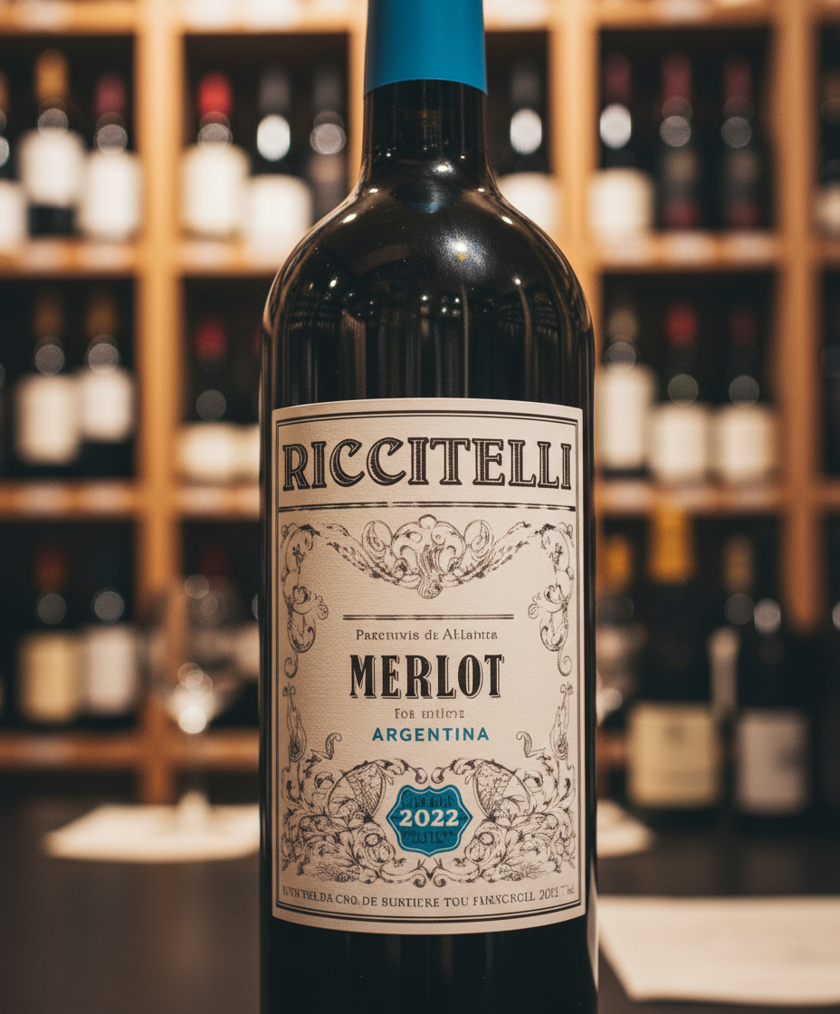 Matias Riccitelli Old Vine Patagonia Merlot 2022 red wine from Argentina – wine bottle image