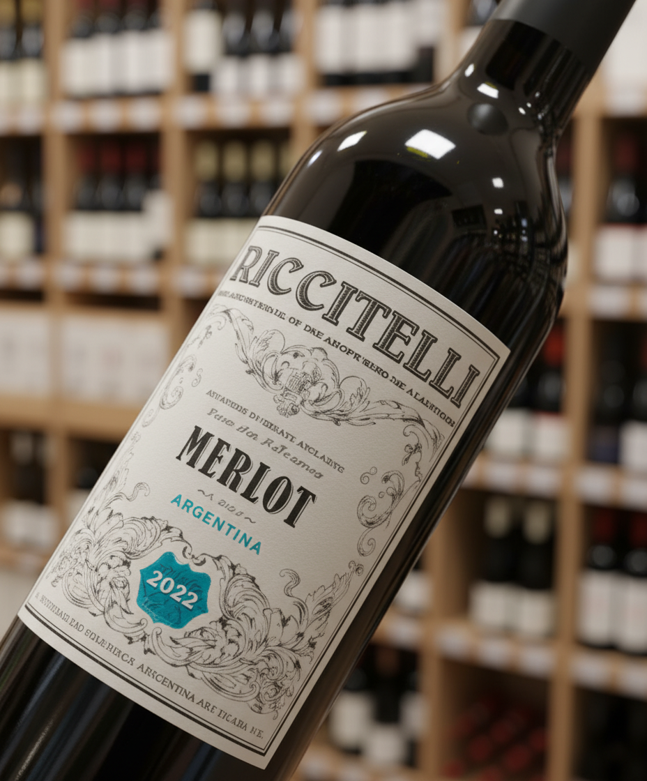 Matias Riccitelli Old Vine Patagonia Merlot 2022 red wine from Argentina – wine bottle image