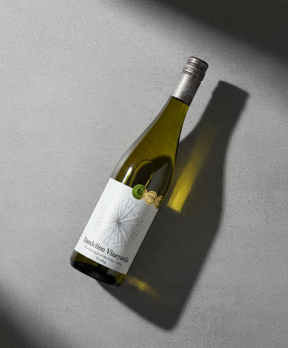 Dandelion Vineyards Enchanted Garden of the Eden Valley Riesling 2024 bottle portrait orientation gallery 5