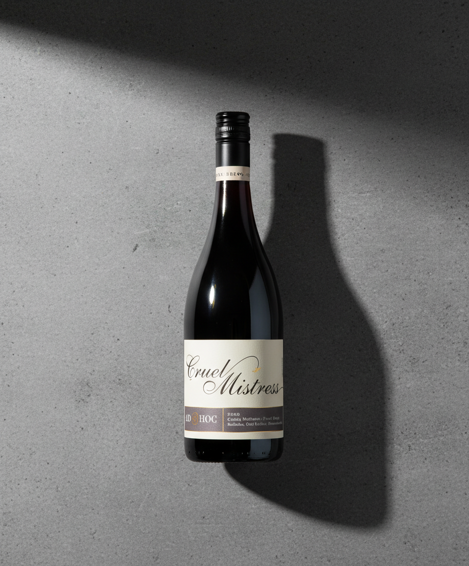 Larry Cherubino Cruel Mistress Pinot Noir 2024 bottle in portrait mode, gallery position 5, 928x1120px