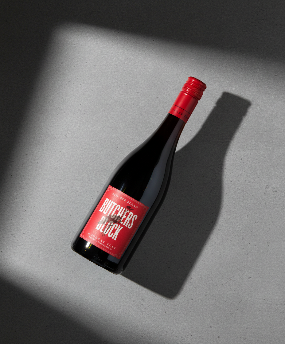 Turkey Flat Butchers Block Red 2021 bottle with red label in portrait orientation, gallery image 5