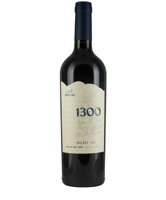 Andeluna 1300 Malbec 2024 red wine from Mendoza, Argentina – wine bottle image