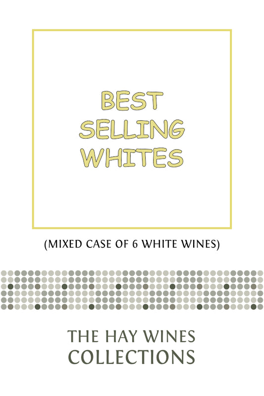 Best Selling Whites white wine collection by Hay Wines featuring a mixed case of six fine wines
